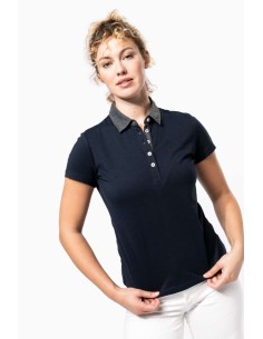 K-KA261-LADIES' TWO-TONE JERSEY POLO SHIRT 2